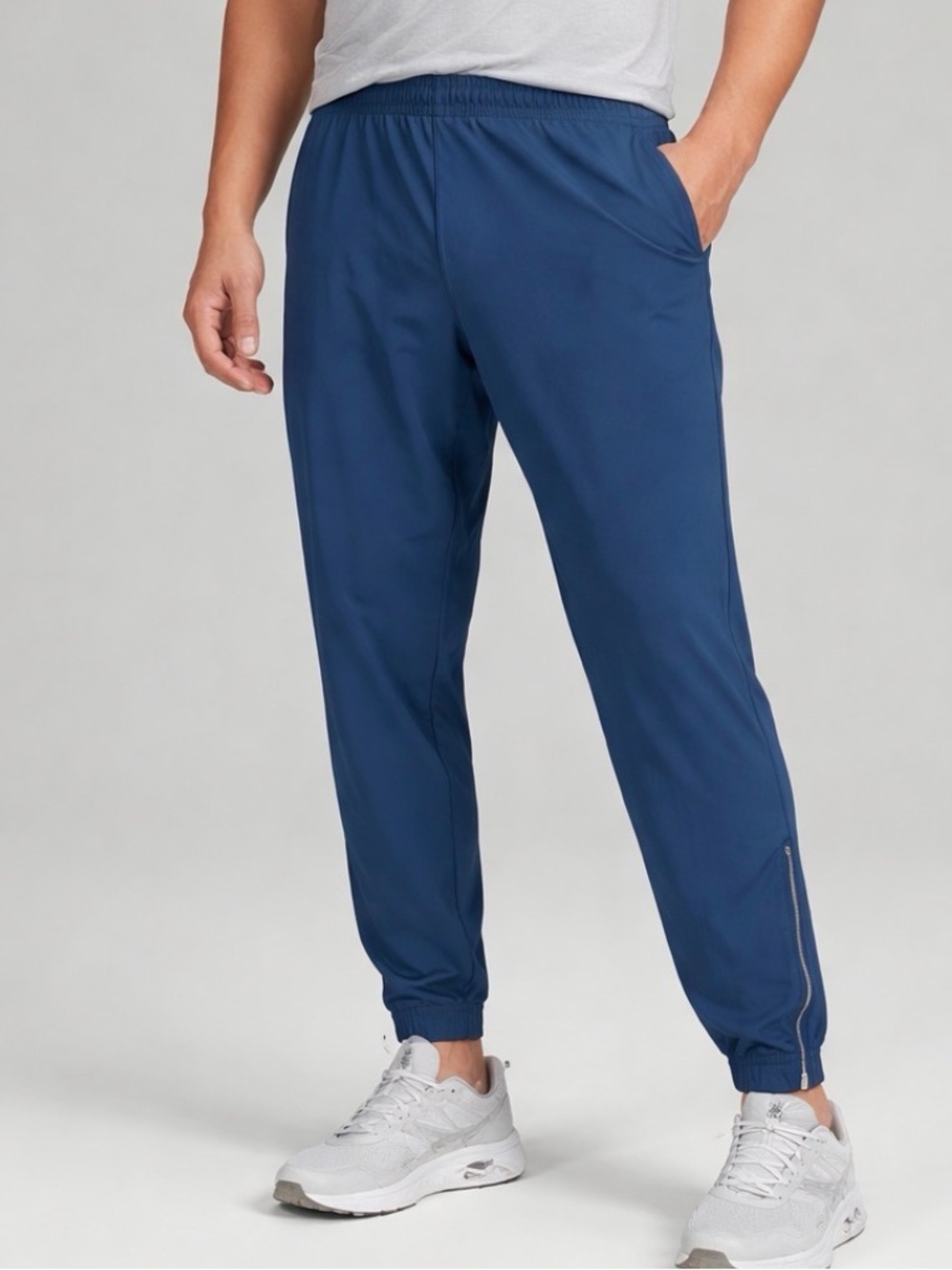 Lululemon Surge Jogger Pants Men’s XXL Blue Zip Ankle Lightweight Running Gym